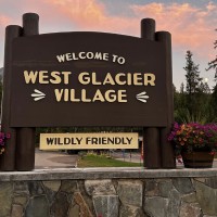 West Glacier Village in Western Montana